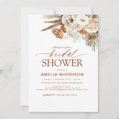 パンパスグラステラコッタボホブライダルシャワー 招待状 (正面)