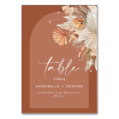 パンパスグラステラコッタモダンフローラ テーブルナンバー (裏面)