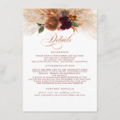 パンパスグラステラコッタラスト結婚ズ詳細 エンクロージャーカード (正面)