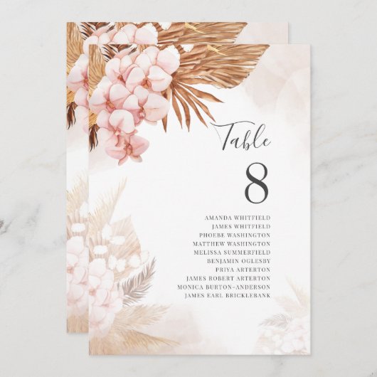 パンパスグラステラコッタ座席番号8 (正面/裏面)