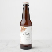 パンパスグラステラコッタ応援ウェディングシャワー ビールラベル (正面)