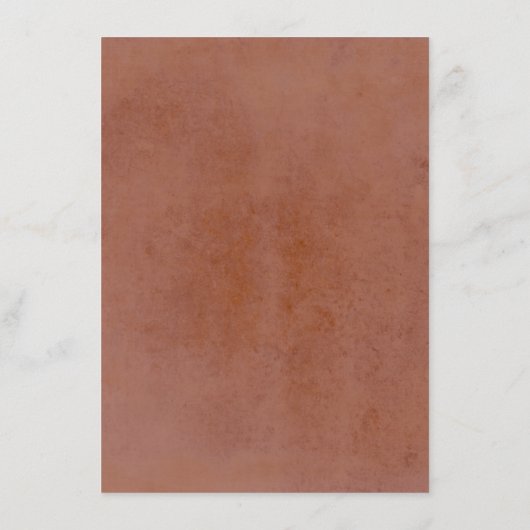 パンパスグラステラコッタ結婚の詳細の囲い エンクロージャーカード (裏面)