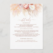 パンパスグラステラコッタ結婚ズ詳細 エンクロージャーカード (正面)