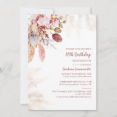 パンパスグラステラコッタ80thバースデーパーティー 招待状 (正面)