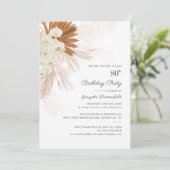 パンパスグラステラコッタ80thバースデーパーティー 招待状 (スタンド正面)