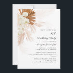 パンパスグラステラコッタ80thバースデーパーティー 招待状<br><div class="desc">予算80th誕生日パーティパンパスグラス招待状は、白い背景にタイポグラフィとレイアウトと砂漠椰子モダンの植物を特徴とする。このカーカスタマイズドは、年やレイアウト、文字の色などを変更するクリック「パーソナライズ」ボタンを使用して、他の特別なイベントのために完全に使用できる。</div>