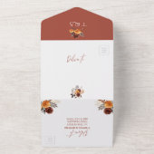 パンパスグラステラコッタQRコード秋秋予算 オールインワン招待状 (外側)