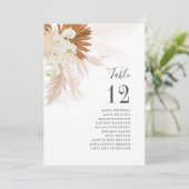 パンパスグラステーブル番号結婚式 (スタンド正面)