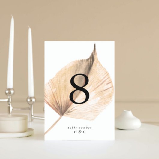 パンパスグラストロピカルジャングルフローラ テーブルナンバー