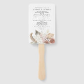 パンパスグラストロピカルジャングル結婚式 プログラム ハンドファン (裏面)