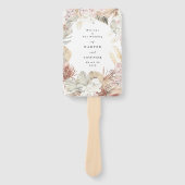 パンパスグラストロピカルジャングル結婚式 プログラム ハンドファン (正面)