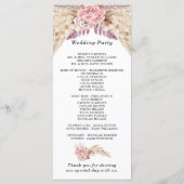 パンパスグラスドライドフローラバラパープル結婚ズ プログラム (裏面)