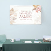 パンパスグラスドライパームズボホブライダルシャワー 横断幕 (トレードショー)