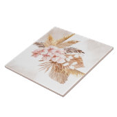 パンパスグラスドライパームテラコッタピンクフローラ タイル (側面)