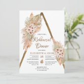 パンパスグラスドライパーム素朴アーチリハーサル 招待状 (スタンド正面)