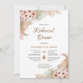 パンパスグラスドライパーム赤面オーキッドリハーサル 招待状 (正面)