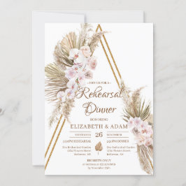 パンパスグラスドライパーム赤面バラ金ゴールドリハーサル 招待状