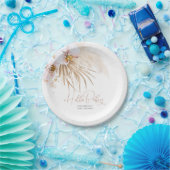 パンパスグラスハローベビーベビーシャワーボホ ペーパープレート (パーティー)