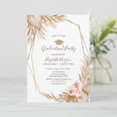 パンパスグラスバラグラッドキャップ、卒業 招待状 (スタンド正面)