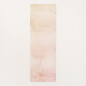 パンパスグラスバラ金ゴールド赤面花模様ボホ名 ヨガマット (裏面)