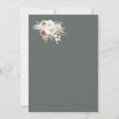 パンパスグラスバースデーパーティーへの招待 招待状 (裏面)