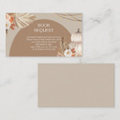 パンパスグラスパンプキンブックリクエスト エンクロージャーカード (正面/裏面)