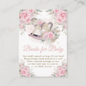 パンパスグラスピンクのロッキング馬本ベビー エンクロージャーカード (正面)