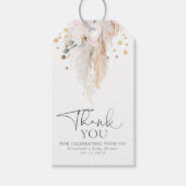 パンパスグラスピンクオーキストエキゾチック ギフトタグ (正面)