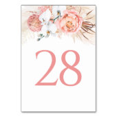 パンパスグラスピンクフローラテーブル番号カード テーブルナンバー (裏面)