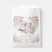 パンパスグラスピンクフローラロッキングホース赤ちゃんシャワー フェイバーバッグ (正面)