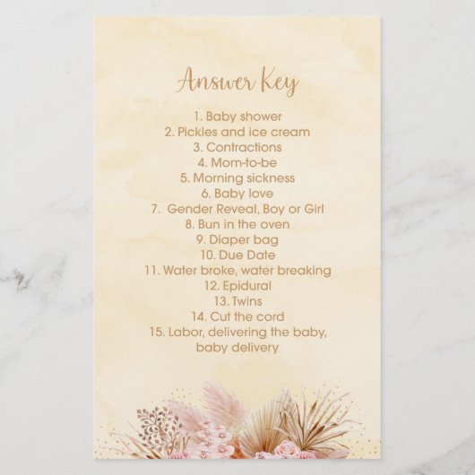 パンパスグラスピンクフローラ絵文字ゲーム (裏面)