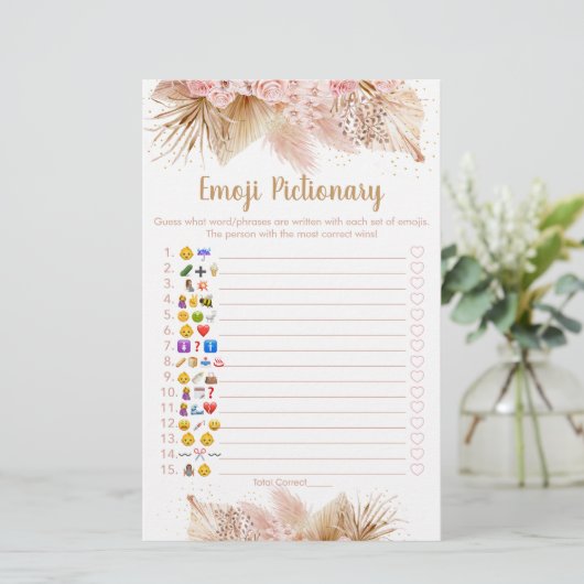 パンパスグラスピンクフローラ絵文字ゲーム (スタンド正面)