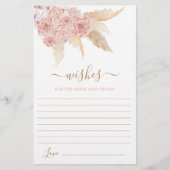 パンパスグラスピンクフローラ花嫁カードを希望 (正面)