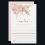 パンパスグラスピンクフローラ花嫁カードを希望<br><div class="desc">Pampas Grass Pink roses Bohoは新郎新婦のカードを希望する</div>