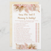 パンパスグラスピンクフローラ誰がゲームを言ったか推測 (正面/裏面)