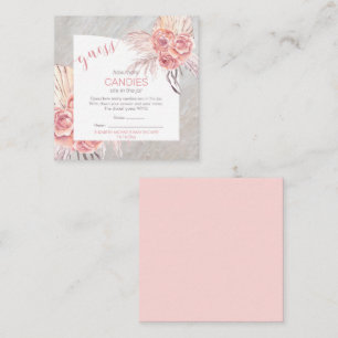 パンパスグラスピンクローズ開花  びんのキャンディー エンクロージャーカード