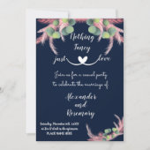 パンパスグラスファンシーNothing Love Elope 招待状 (正面)