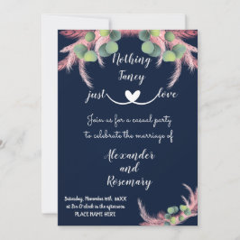 パンパスグラスファンシーNothing Love Elope 招待状