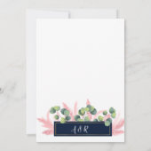 パンパスグラスファンシーNothing Love Elope 招待状 (裏面)