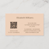 パンパスグラスフォトインテリアデザイナー | QRコード 名刺 (裏面)