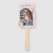 パンパスグラスフローラアーチ写真卒業 ハンドファン (正面)