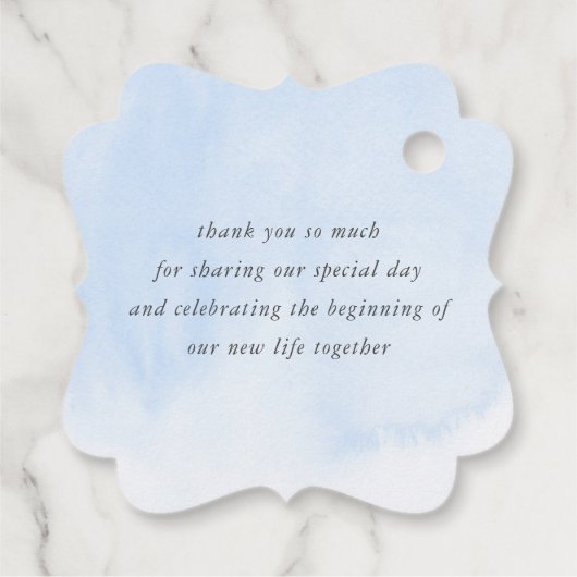 パンパスグラスフローラエレガントな結婚式ありがとう フェイバータグ (裏面)