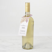 パンパスグラスフローラカスタムウェルカム結婚ズ ボトルネックタグ (アングル)