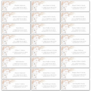 パンパスグラスフローラゲスト名住所 シール