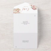 パンパスグラスフローラテラコッタアー結婚チズオールイン オールインワン招待状 (外側)