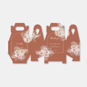 パンパスグラスフローラテラコッタアー結婚チズ フェイバーボックス (折り畳みなし)