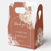 パンパスグラスフローラテラコッタアー結婚チズ フェイバーボックス (オープン)