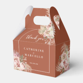 パンパスグラスフローラテラコッタアー結婚チズ フェイバーボックス