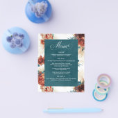 パンパスグラスフローラテラコッタティール(緑がかった色)ブルー チラシ (シングル)