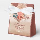 パンパスグラスフローラテラコッタボホシック結婚ズ フェイバーボックス (正面サイド)